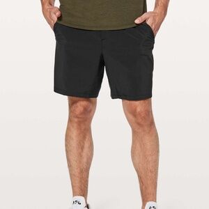 Pace Breaker Linerless Short 7", Medium, Black